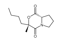 (3S,8aS)-3-butyl-3-methyltetrahydro-1H-pyrrolo[2,1-c][1,4]oxazine-1,4(3H)-dione Structure
