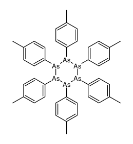 1,2,3,4,5,6-hexakis(4-methylphenyl)hexaarsinane Structure