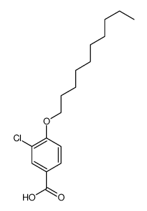 3-chloro-4-decoxybenzoic acid结构式