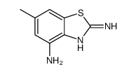 6-methyl-1,3-benzothiazole-2,4-diamine(SALTDATA: FREE) Structure