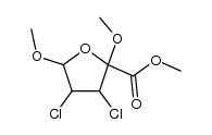 3,4-dichloro-2,5-dimethoxy-tetrahydro-furan-2-carboxylic acid methyl ester Structure