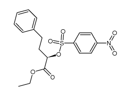(R)-2-<(4-nitrobenzolsulfonyl)oxy>-4-phenylbuttersaeure-ethylester Structure