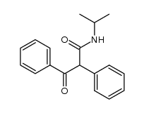 2-benzoyl-N-isopropyl-2-phenylacetamide结构式