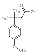 Benzenepropanoic acid,4-methoxy-b,b-dimethyl- Structure
