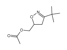 3-t-butyl-5-acetoxymethylisoxazoline Structure