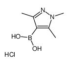 (1,3,5-trimethylpyrazol-4-yl)boronic acid,hydrochloride Structure
