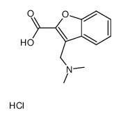 3-dimethylaminomethyl-benzofuran-2-carboxylic acid hydrochloride结构式
