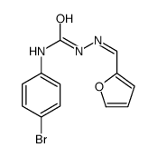 1-(4-bromophenyl)-3-[(E)-furan-2-ylmethylideneamino]urea Structure