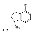 (S)-4-溴-2,3-二氢-1H-茚-1-胺结构式
