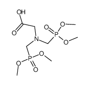 N,N-bis((dimethoxyphosphinyl)methyl)glycine Structure