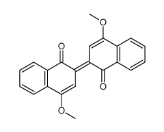 (E)-4-methoxy-2-(4-methoxy-1-oxonaphthalen-2(1H)-ylidene)naphthalen-1(2H)-one结构式