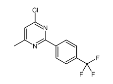 4-chloro-6-methyl-2-[4-(trifluoromethyl)phenyl]pyrimidine结构式