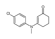 3-[(4-chlorophenyl)(methyl)amino]cyclohex-2-enone结构式