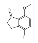 4-氟-7-甲氧基-2,3-二氢-1H-茚-1-酮结构式