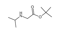 isopropylamino-acetic acid tert- butyl ester Structure