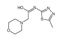 N-(5-methyl-1,3,4-thiadiazol-2-yl)-2-morpholin-4-ylacetamide Structure
