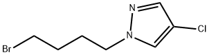 1-(4-bromobutyl)-4-chloro-1H-pyrazole Structure