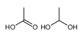 acetic acid,ethane-1,1-diol Structure