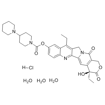 Irinotecan HCI Trihydrate structure