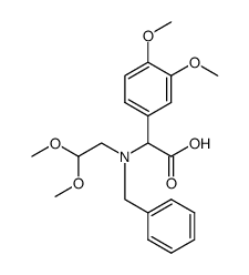 N-(2,2-dimethoxyethyl)-N-benzyl-α-(3,4-dimethoxyphenyl)glycine结构式