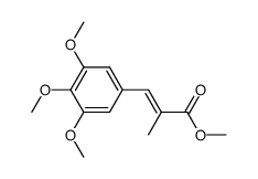 methyl (E)-2-methyl-3-(3,4,5-trimethoxyphenyl)propenoate Structure
