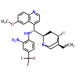 N-[(9R)-6'-Methoxycinchonan-9-yl]-4-(trifluoroMethyl)-1,2-BenzenediaMine Structure