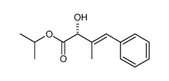 isopropyl (R,E)-2-hydroxy-3-methyl-4-phenylbut-3-enoate Structure