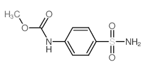 Methyl [4-(aminosulfonyl)phenyl]carbamate结构式