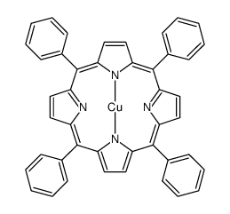 5,10,15,20-Tetraphenyl-21H,23H-porphine copper(II) structure