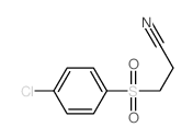 Propanenitrile,3-[(4-chlorophenyl)sulfonyl]- Structure