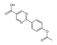 2-(4-acetyloxyphenyl)pyrimidine-5-carboxylic acid Structure