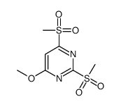 4-methoxy-2,6-bis(methylsulfonyl)pyrimidine结构式