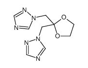 1,1'-[1,3-Dioxolane-2,2-diylbis(methylene)]bis(1H-1,2,4-triazole) Structure