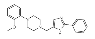 1-(2-methoxyphenyl)-4-[(2-phenyl-1H-imidazol-5-yl)methyl]piperazine结构式
