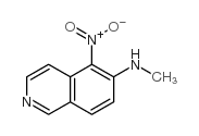 N-甲基-5-硝基-6-异喹啉胺结构式