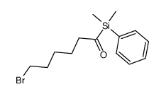 6-bromohexanoyl dimethylphenyl silane结构式