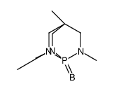 (2,4,6,7-tetramethyl-2,6,7-triaza-1λ5-phosphabicyclo[2.2.2]octan-1-ylidene)borane结构式