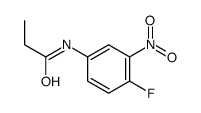 N-(4-fluoro-3-nitrophenyl)propanamide Structure