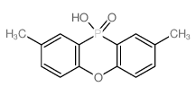 10H-Phenoxaphosphine, 10-hydroxy-2,8-dimethyl-, 10-oxide结构式
