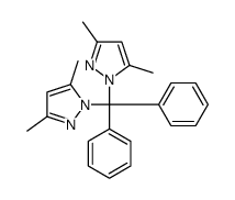 1-[(3,5-dimethylpyrazol-1-yl)-diphenylmethyl]-3,5-dimethylpyrazole Structure
