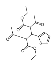 diethyl 2,4-diacetyl-3-thiophen-2-ylpentanedioate Structure