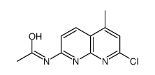 N-(7-chloro-5-methyl-1,8-naphthyridin-2-yl)acetamide结构式