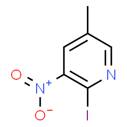2-碘-3-硝基-5-甲基吡啶结构式