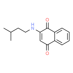 2-(Isopentylamino)naphthalene-1,4-dione结构式