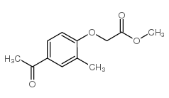 Acetic acid, 2-(4-acetyl-2-methylphenoxy)-, methyl ester结构式