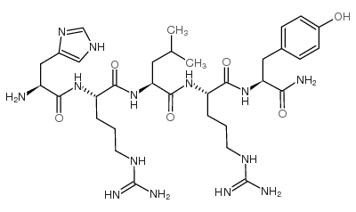 (His32,Leu34)-Neuropeptide Y (32-36)结构式