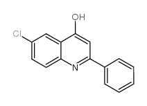 6-氯-4-羟基-2-苯基喹啉结构式