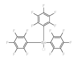 chloro-tris(2,3,4,5,6-pentafluorophenyl)stannane结构式