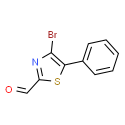 4-溴-5-苯基噻唑-2-甲醛结构式