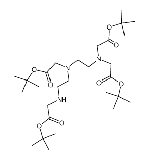 bis(tert-butyl) 3,6-bis[(tert-butoxycarbonyl)methyl]-3,6,9-triazaundecanedioate结构式